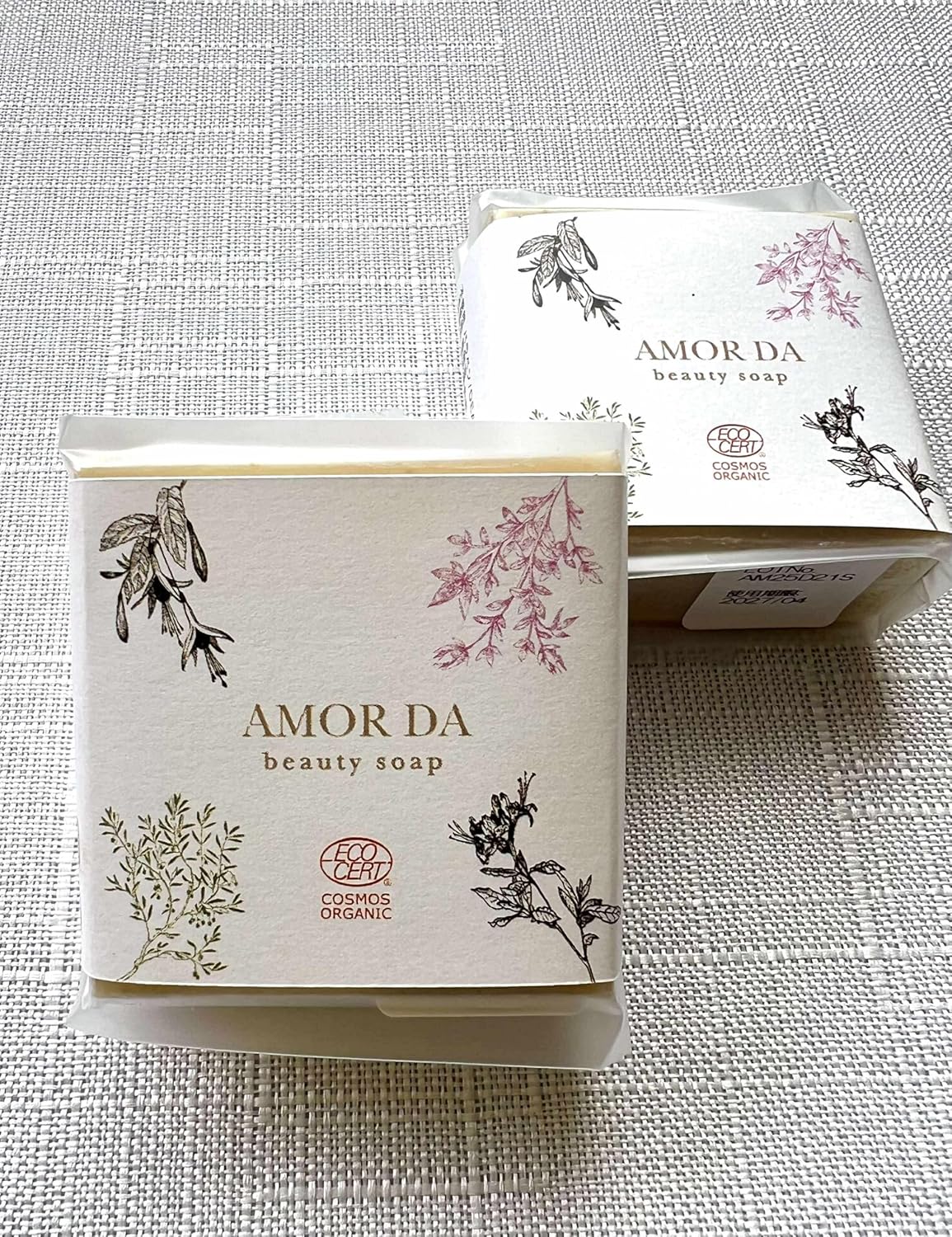 Сертифицированное органическое мыло AMORDA Beauty Soap, 2,8 унции (80 г), Содержит все ингредиенты, для чувствительной кожи, фото 6