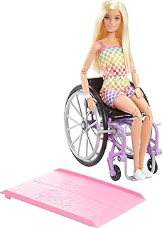 バービー(Barbie) バービー ファッショニスタ カラフルロンパース くるまいすつき 人形・ドール 車椅子付 3才から HJT13