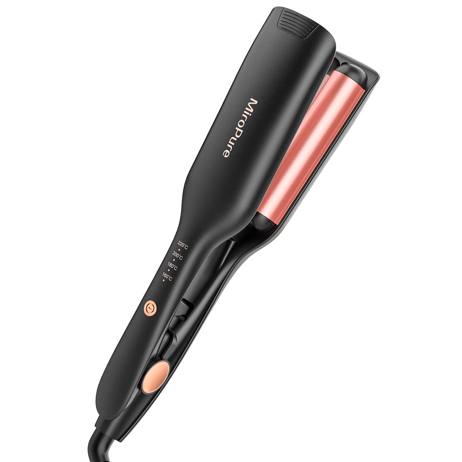MiroPure Hair Iron, Curling Iron, Wave Iron, 1.0 inches (26 mm), Just Pinch Black