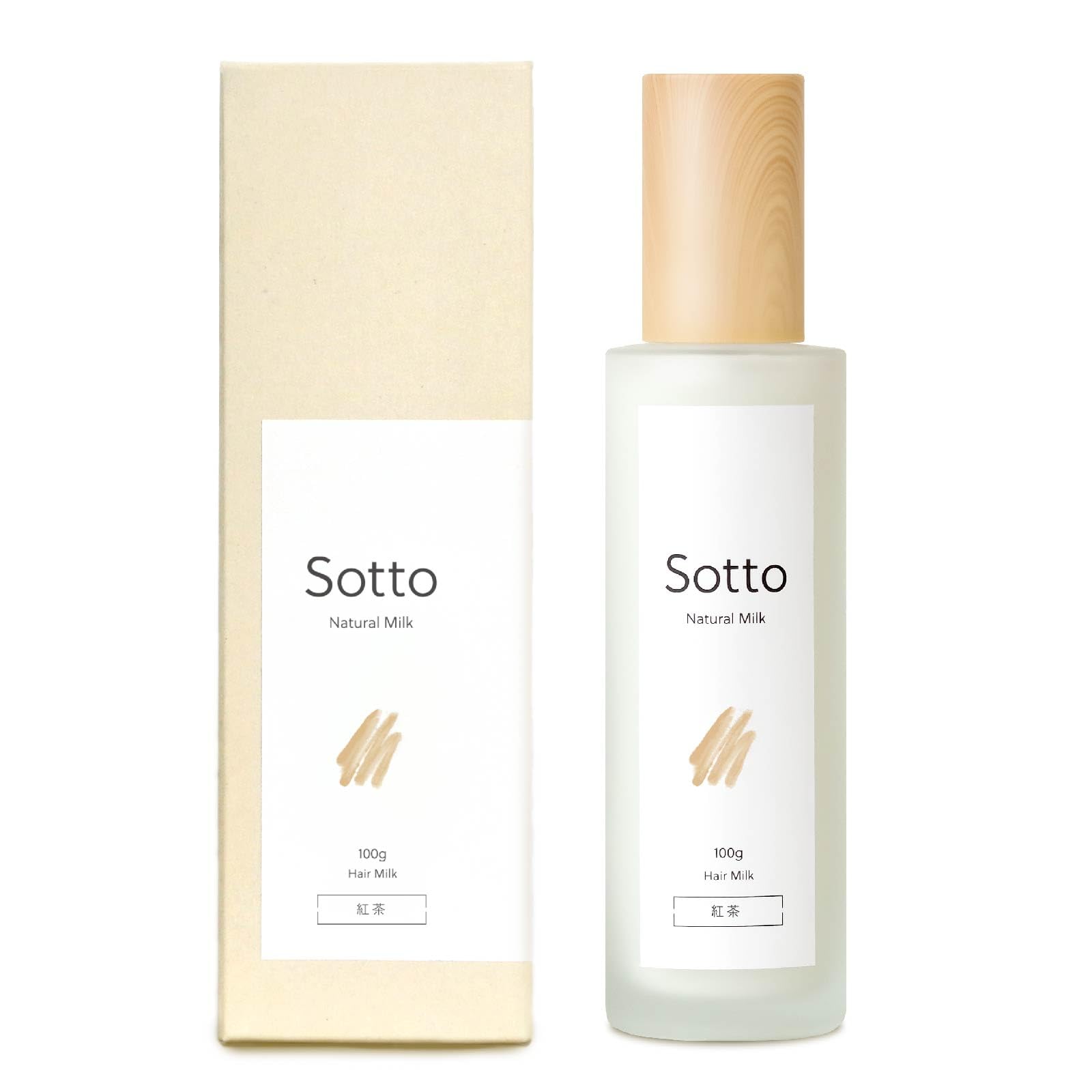 Salon Exclusive Sotto Hair Milk with Tea Scent 100g - Rinse-Free Treatment, Styling Milk for After Bath Tea 100g