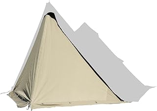 BUNDOK(バンドック) ソロ ティピー 1 TC BDK-75TC 【1人用】 カーキ色 ワンポール テント 混紡綿 フルクローズ スカート巻き上げ式/フロント ウォール