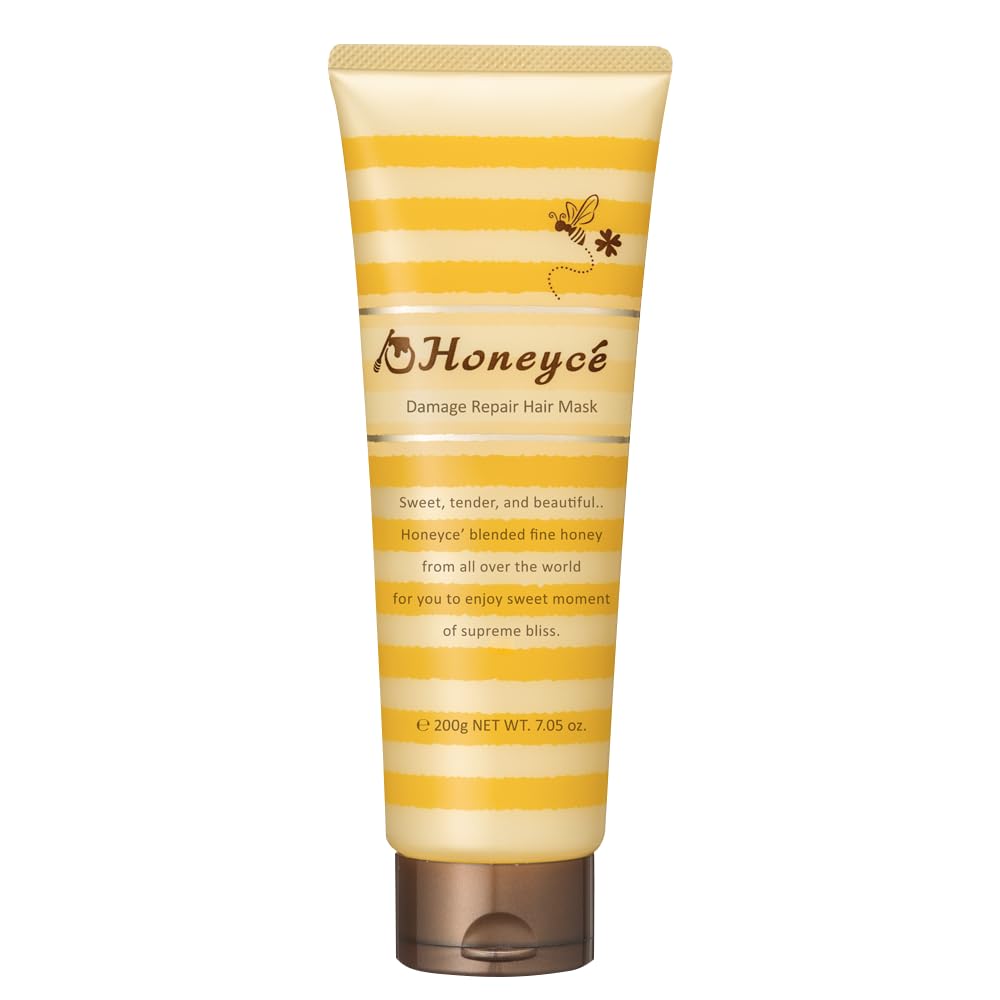 Honeychee Damage Repair Hair Mask, Y R, 7.1 oz (200 g), Quick Care, Rinse Treatment, Hair Pack, Damage, Concentrated Care, Moisture, Salon Quality Damage Repair Hair Mask Y R