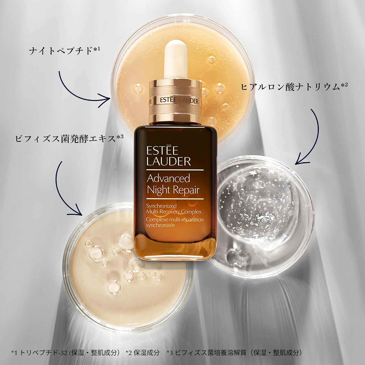 Estee Lauder (Эсти Лаудер) Комплекс Advanced Night Repair SMR, 50 мл, Сыворотка для красоты, пептид, гиалуроновая кислота, экстракт дрожжей бифидобактерий, Ночная красота, увлажнение при недостатке сна, мелкие морщинки, тусклая эластичность., фото 4