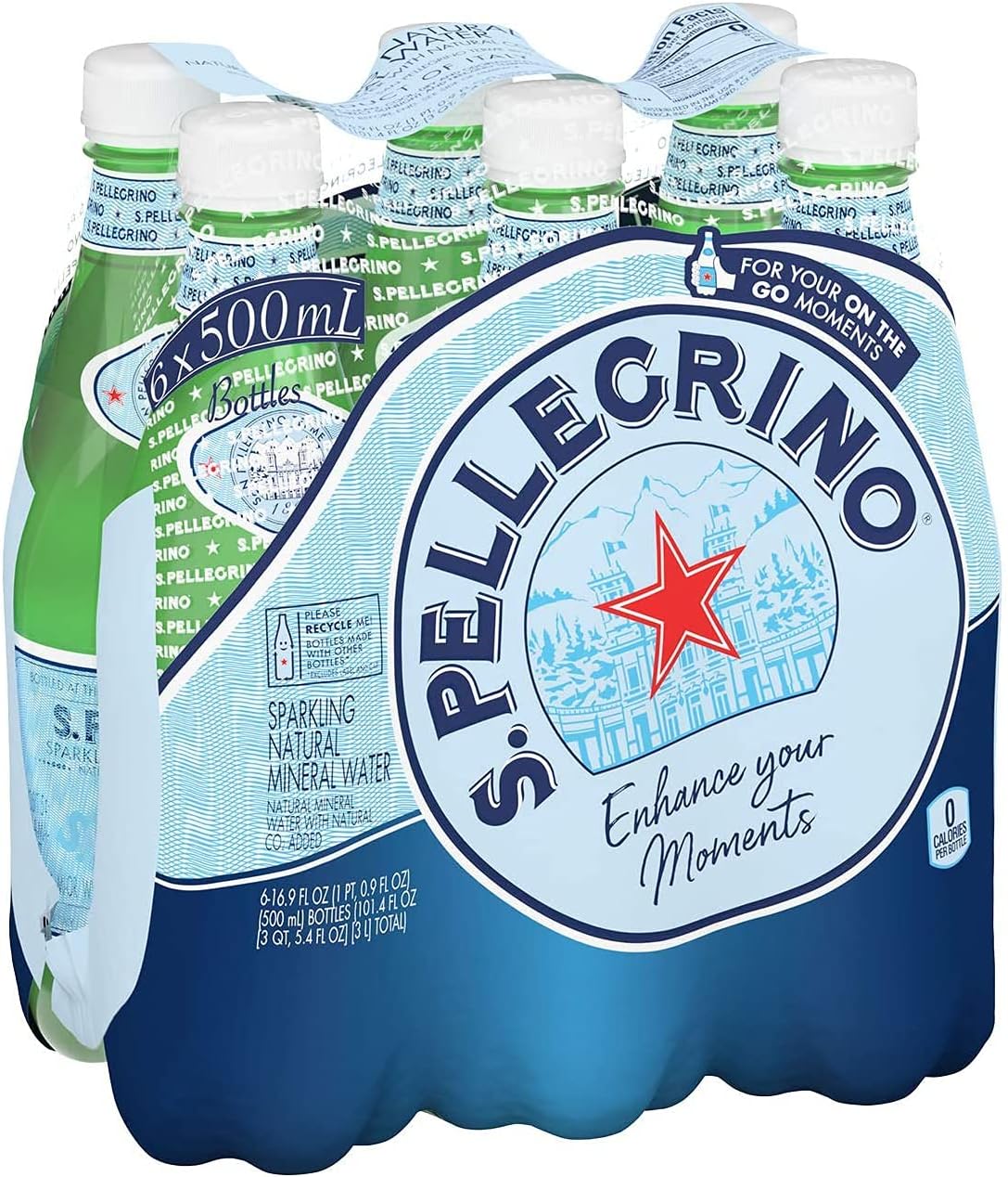 Газированная вода для домашних животных S.Pellegrino, 16,9 жидких унций (500 мл) х 36 бутылок ПЭТ-бутылки, 16,9 жидких унций (500 мл) х, фото 2