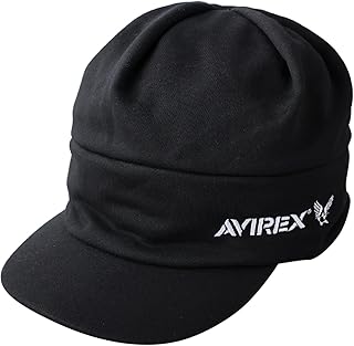 [アヴィレックス] AVIREX スウェット ツバ付きニットキャップ キャスケット ワークキャップ ミリタリー ニットキャプ 帽子 メンズ ニット帽 ゴルフ ワッチキャップ glt-av019