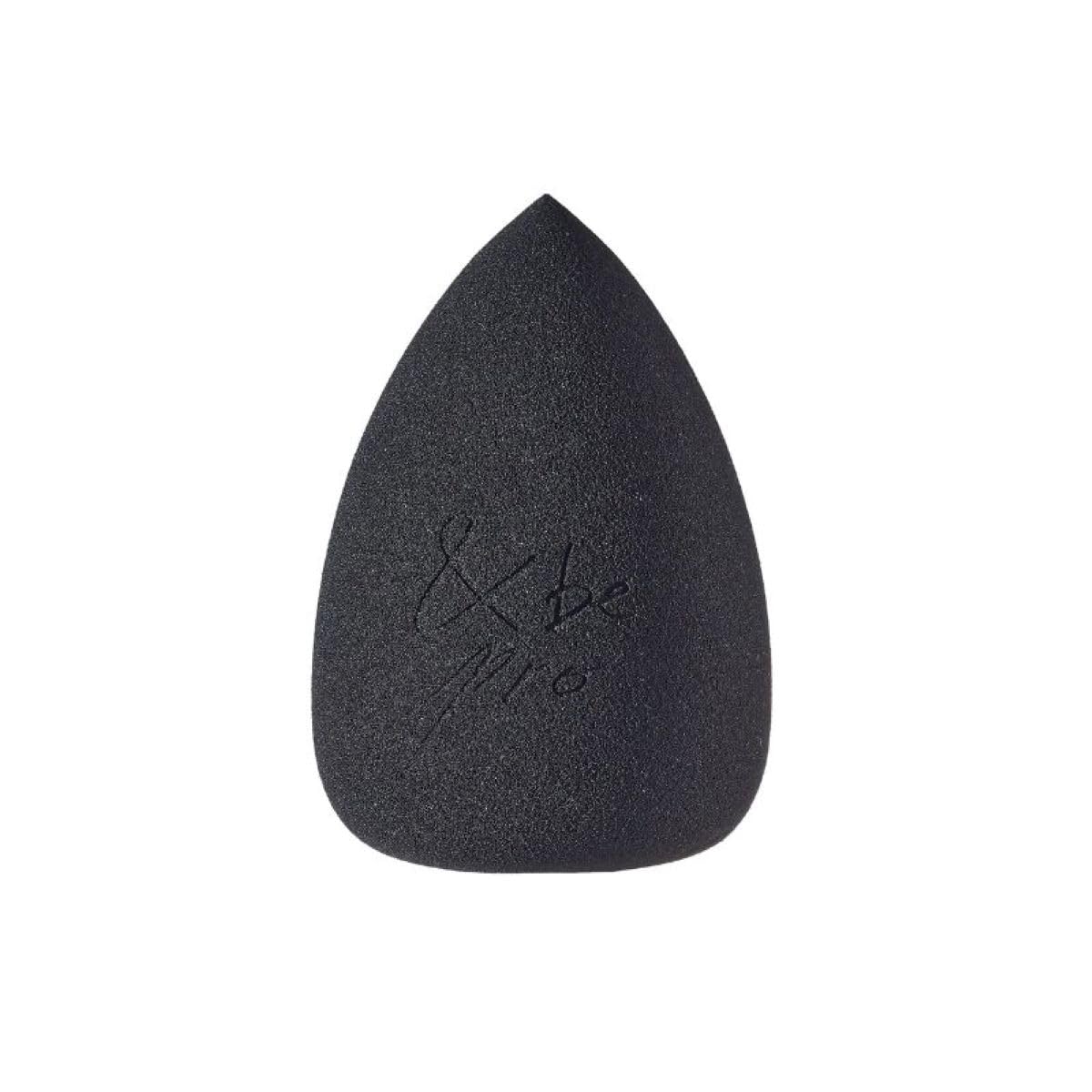 【Official】&be (And Be) Black Sponge Pro Black 【Renewal】 / Foundation Sponge Drop Shape Close Fit Does Not Collapse Black 1 piece