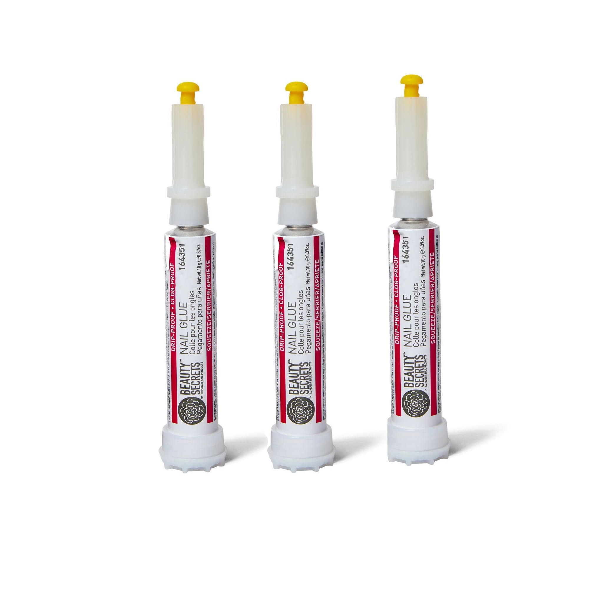 Beauty Secrets Drip & Clog Proof Nail Glue (3 Pack)
