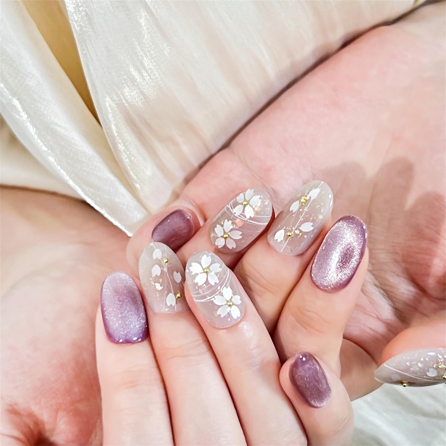 SoraraBeauty Nail Tip 100% Ручная работа, просто наклеите гель для ногтей, Запечатайте ногти самостоятельно, наклейте наклейку для ногтей Home Nail, Дизайн ногтей Self Nail (Многоцветный F01, S), фото 2
