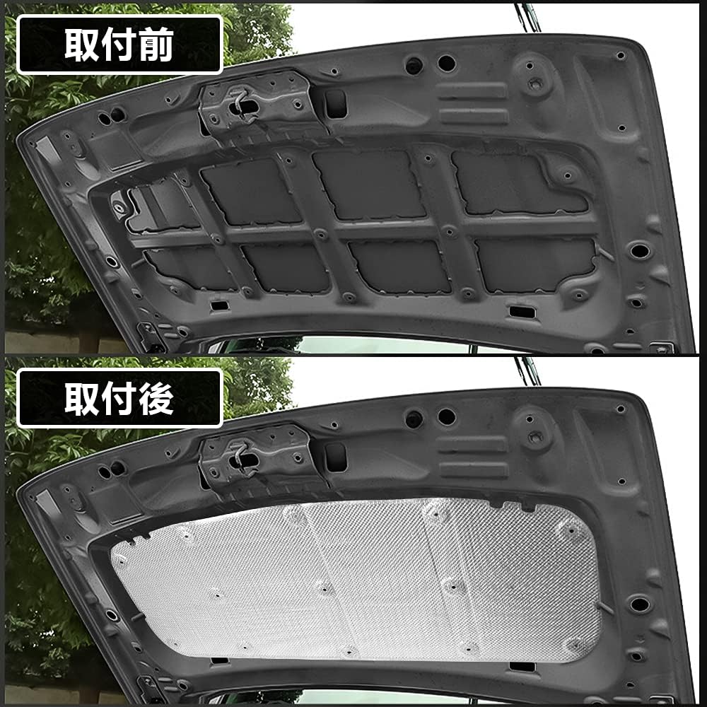 Новая шумоизоляция капота двигателя Suzuki Jimny, Хлопковая звукоизоляция для двигателя Jimny Sierra JB64 JB74, Звукоизоляционная прокладка для капота двигателя, 2018-2021 [Заводская гарантия сроком на один год], фото 6