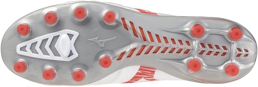 Футбольные бутсы MIZUNO Monarcida NEO 3 ELITE, унисекс, для взрослых, широкие, лёгкие, 26,0 см, 2E, бело-красные, фото 2