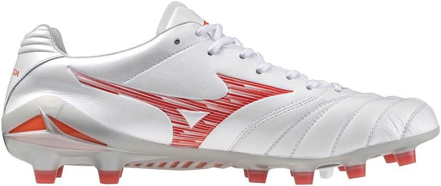 Футбольные бутсы MIZUNO Monarcida NEO 3 ELITE, унисекс, для взрослых, широкие, лёгкие, 26,0 см, 2E, бело-красные, фото 3