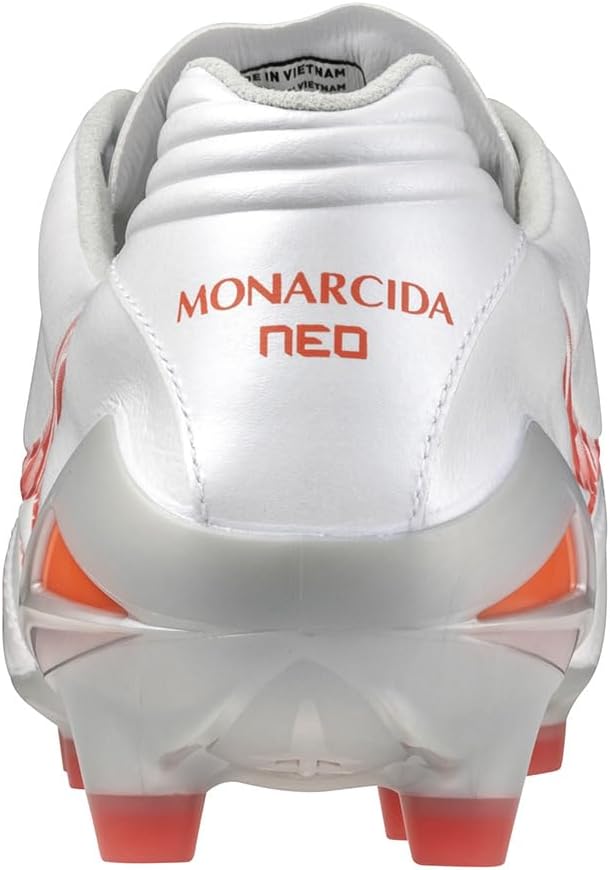 Футбольные бутсы MIZUNO Monarcida NEO 3 ELITE, унисекс, для взрослых, широкие, лёгкие, 26,0 см, 2E, бело-красные, фото 5