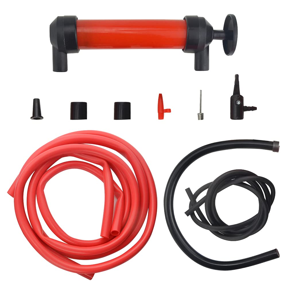 WMYCONGCONG Manual Simple Oil Changer Gasoline Fuel Pump Manual Replacement Pump Fuel Gas Liquid Transfer Pump for Cars and Motorcycles