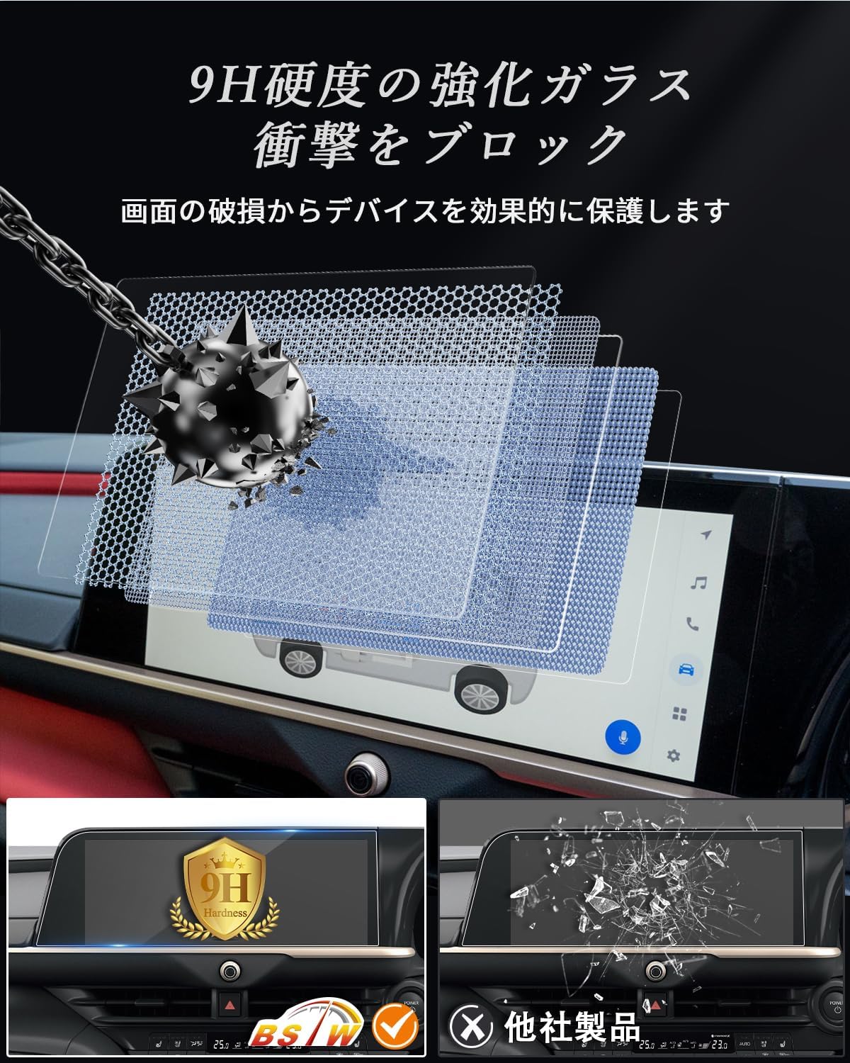 Пленка из закаленного стекла 2025 Новая Toyota Crown Crown Estate Навигационная защитная пленка RS Z 12,3-дюймовый дисплей CROWN ESTATE Аудио ЖК-защитная пленка из закаленного 9H, фото 5