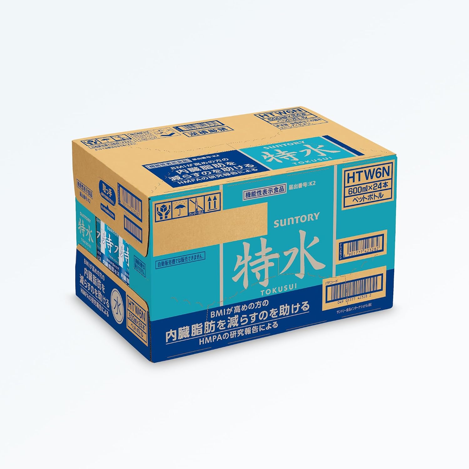 Специальная вода Suntory, 20,3 жидких унции (600 мл) х 24 бутылки, помогает избавиться от висцерального жира, фото 6