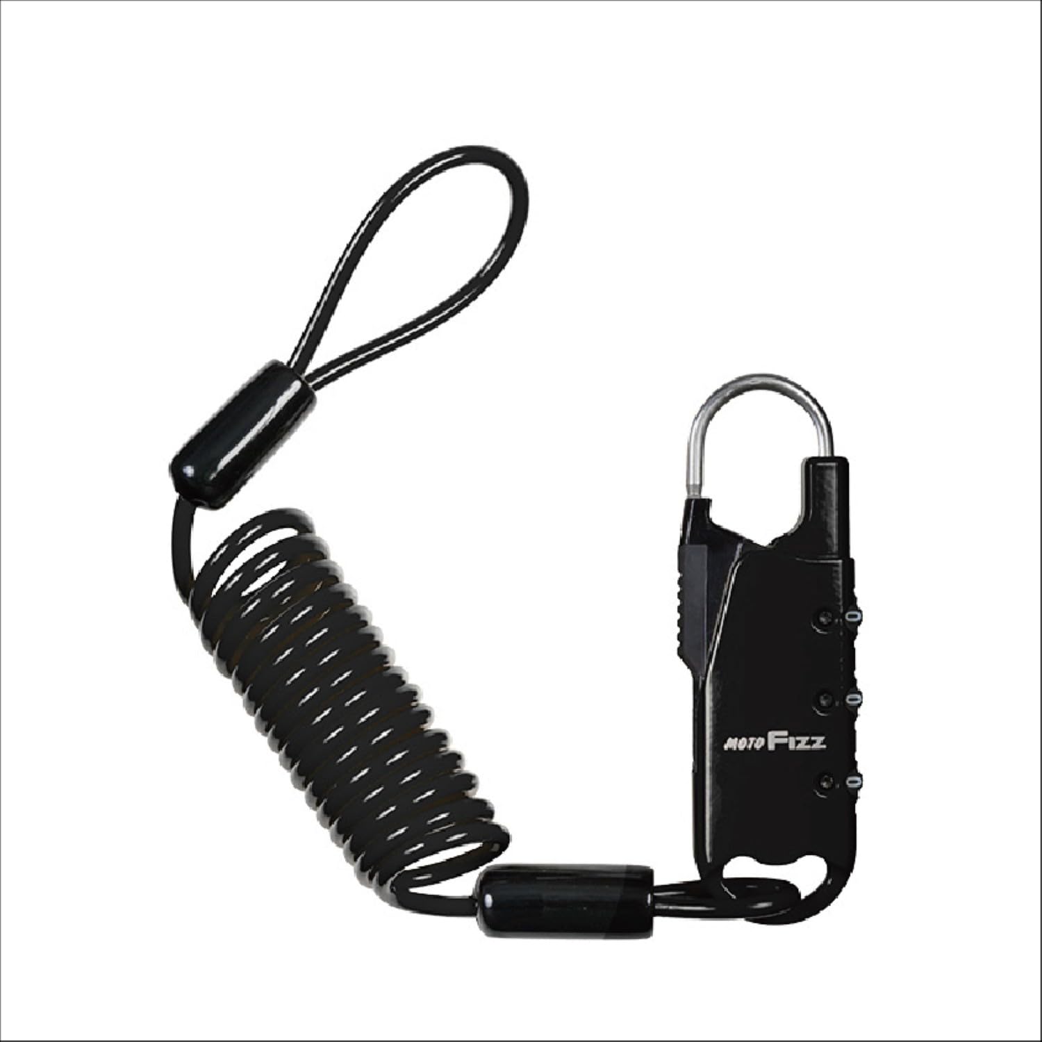 Tanax Motofiz MFK-9000 to MFK9005 Anti-theft Wire Lock for Car Bags, Straight Coil Type, Black, Red, Yellow, 47.2 inches (1,200 mm) Dial Lock Black Coil