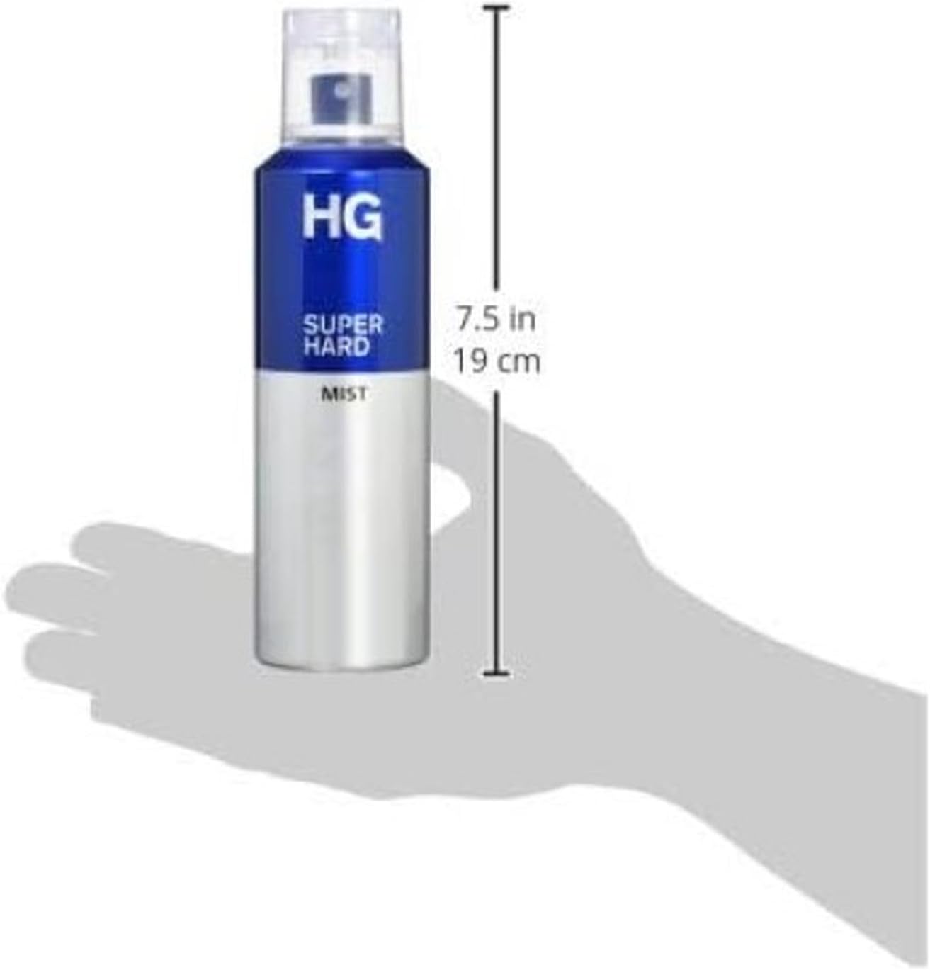 HG Super Hard Mist, 5,3 унции (150 г), Набор из 4 предметов + Пробоотборник, Для укладки волос, Стойкая фиксация, Для мужчин, фото 2