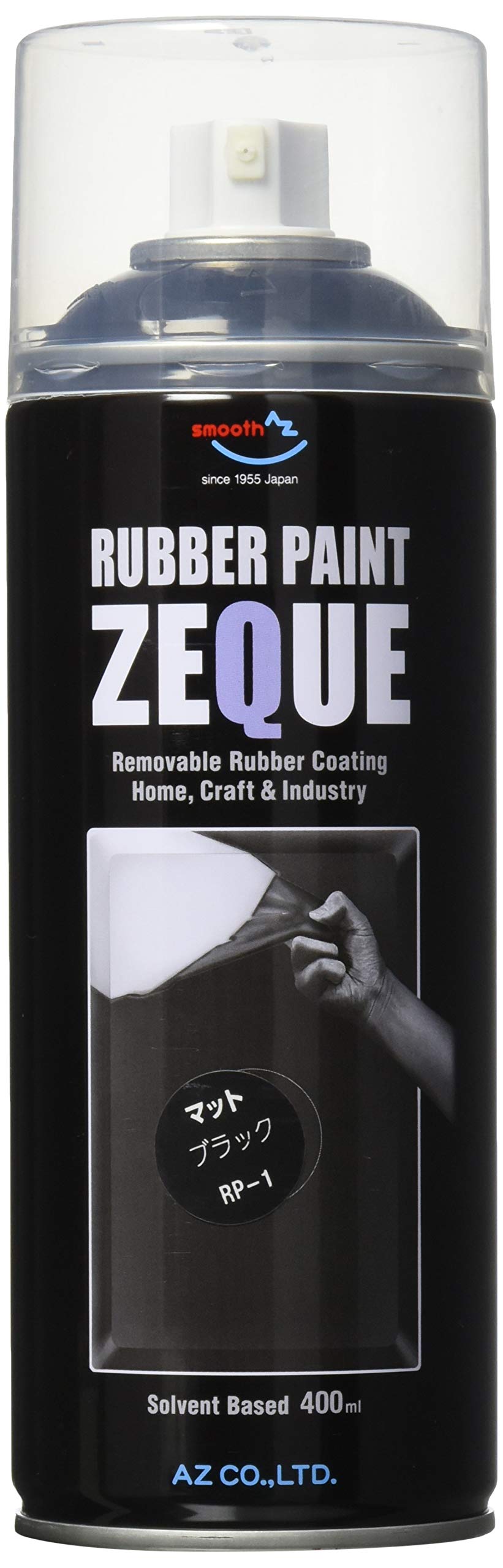 AZ Zeque RP-1 Rubber Paint, Oil-Based, Matte Black, 13.5 fl oz (400 ml) RP010 matte black Single Item