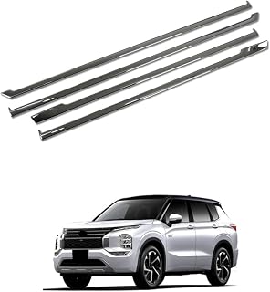 【FlowerGarden】三菱 新型 デリカD：5スタンダードグレード 専用 外装 クロームメッキ サイド ドア アンダー モール FOR MITSUBISHI DELICA D5 専用 設計