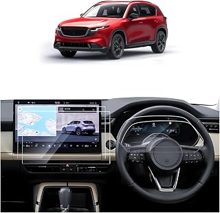 SKTU ナノフィルム【新型マツダ CX-5 KM系】15.6インチナビ（2枚）＋10.25インチメーター（2枚） 保護フィルム PET製 液晶保護シート HD シルク肌触り 気泡ゼロ キズ・汚れ防止 自己吸着 簡単取付 マツダ CX-5 アクセサリー カスタムパーツ カー用品 4枚セット