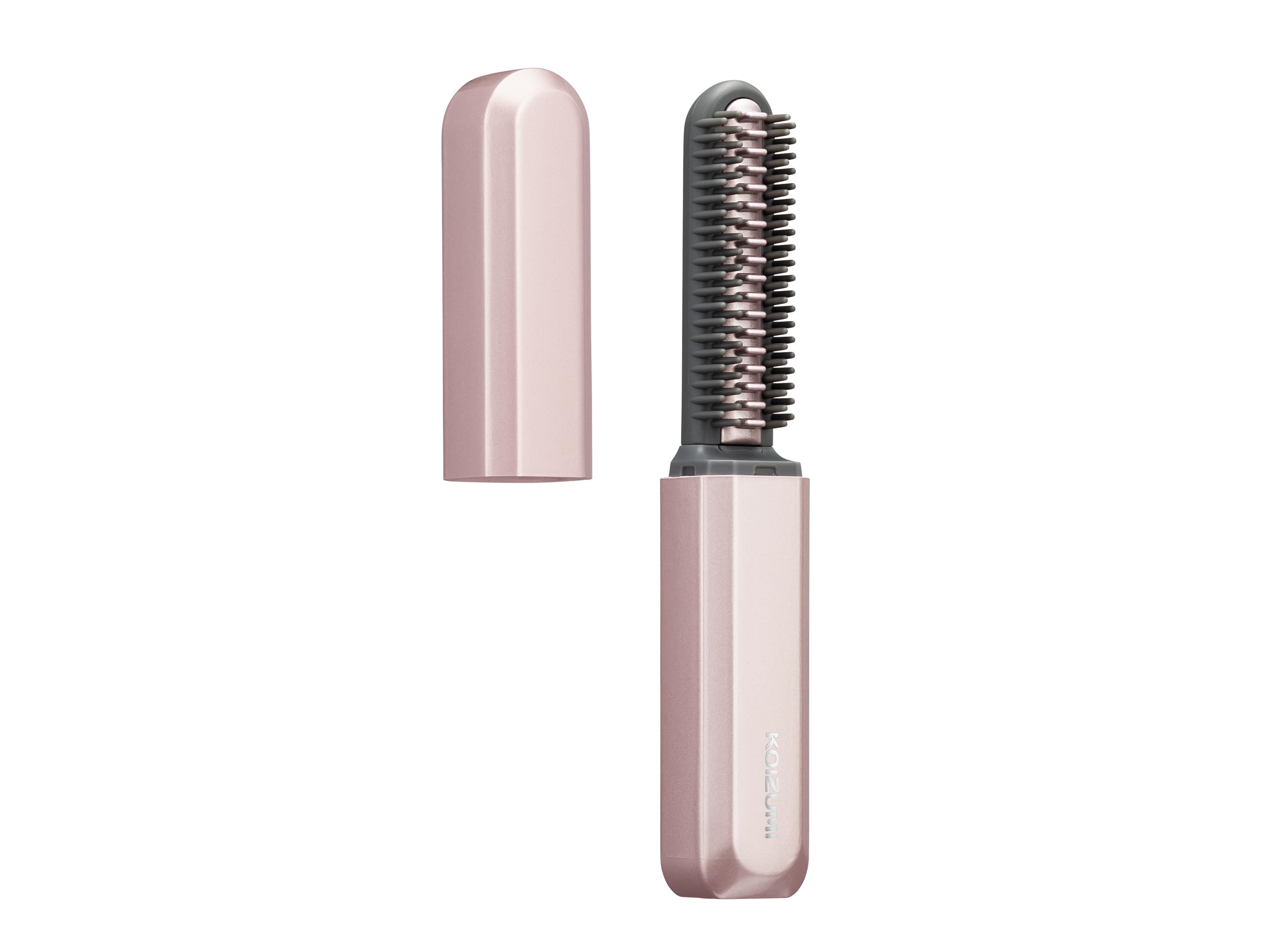 コイズミ ヘアアイロン コードレス 前髪アイロン USB充電式 持ち運び コンパクト キャップ付 ピンク KHR-6420/P 4)コンパクト/ピンク