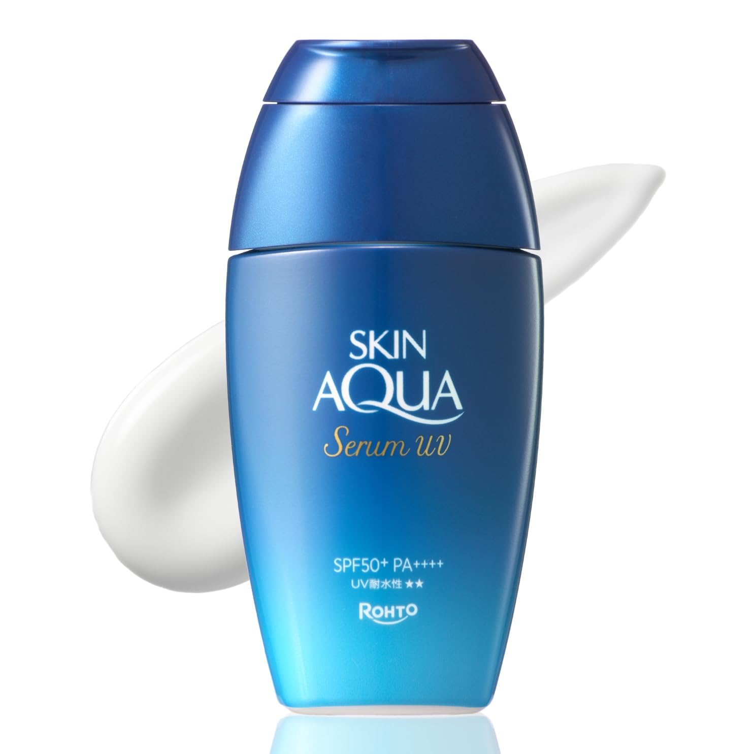 Skin Aqua Hyaluronic Serum UV SPF 50+, PA++++ UV Protection (Ethanol Free, Fragrance-free, No Coloring, Paraben Free, Sensitive Skin; Makeup Base; Contains 3 Types of Moisture-Retaining Hyaluronic Usually 70g