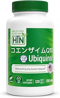 Health Thru Nutrition（ヘルス スルー ニュートリション）ユビキノール 100mg Ubiquinol - カネカ 還元型コエンザイムq10 バイオアベイラビリティ強化、コエンザイムq10、非遺伝子組み換え、大豆不使用（120ソフトジェル）