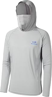 [Bassdash] バスダッシュ Tシャツ UPF50+ メンズ フェイスマスク付き フード付き 釣りシャツ フィッシングシャツ 日焼け防止 釣り用長袖シャツ