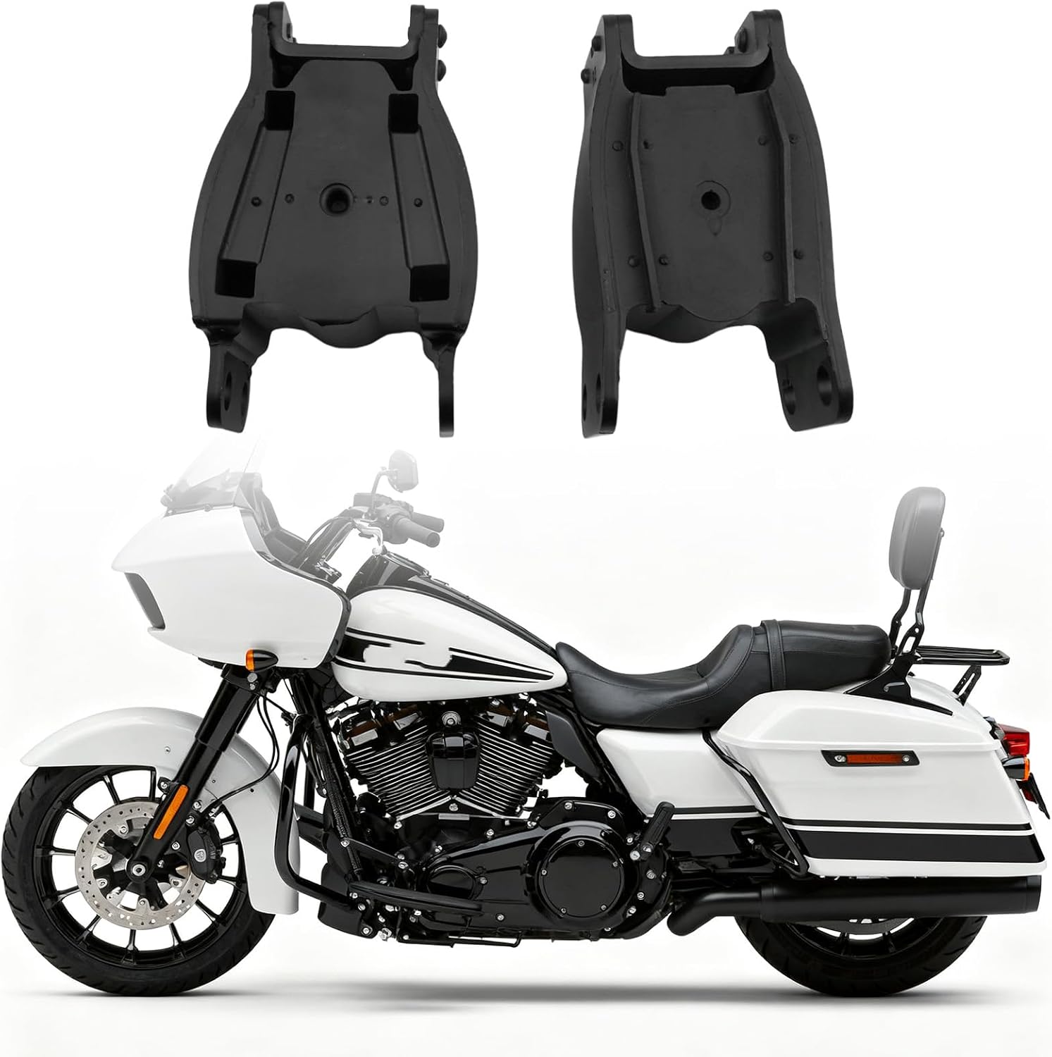 Комплект крепления двигателя для Harley Dyna Super Glide Daytona Convertible Fat Bob FXDL Low Rider Street Bob FXD Wide Street FXDWG 1991-2017 Заменяет 47583-90B 47564-99 спереди и сзади, фото 7