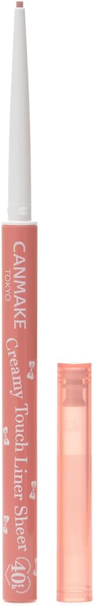 Кремовая подводка для глаз Can Makeup Creamy Touch Liner Sheer 40th True Red Гелевая гладкая ультратонкая прозрачная подводка для слизистой оболочки розового цвета, фото 2