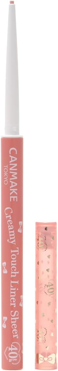 Кремовая подводка для глаз Can Makeup Creamy Touch Liner Sheer 40th True Red Гелевая гладкая ультратонкая прозрачная подводка для слизистой оболочки розового цвета, фото 4