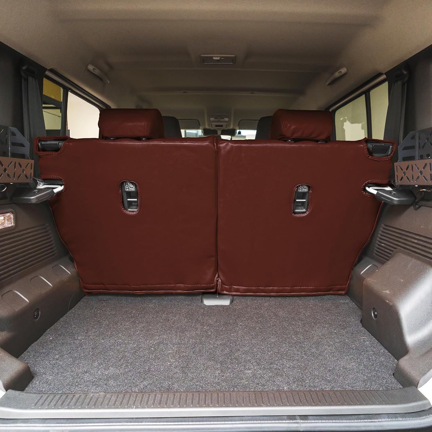 Классические чехлы для сидений Craftworks JC74W AT MT NOMADE, комплект для сидений 1-го ряда и задних сидений, Водонепроницаемые, огнестойкие, Эксклюзивный дизайн темно-коричневый Nomad, фото 16