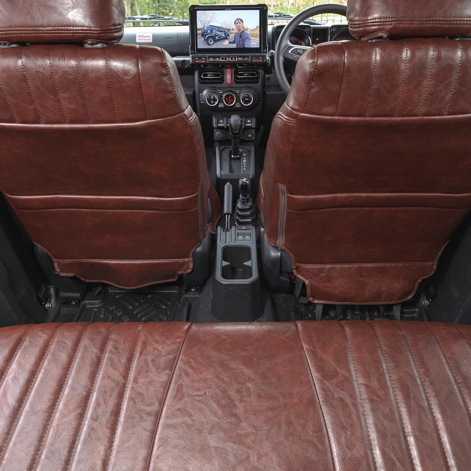 Классические чехлы для сидений Craftworks JC74W AT MT NOMADE, комплект для сидений 1-го ряда и задних сидений, Водонепроницаемые, огнестойкие, Эксклюзивный дизайн темно-коричневый Nomad, фото 18