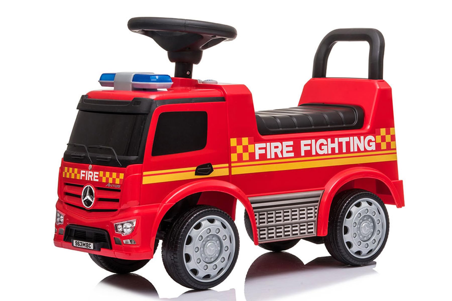 AIJYU TOYS Foot Cradle Toy BENZ Fire Truck Mercedes Benz Ride-on Toy Vehicle