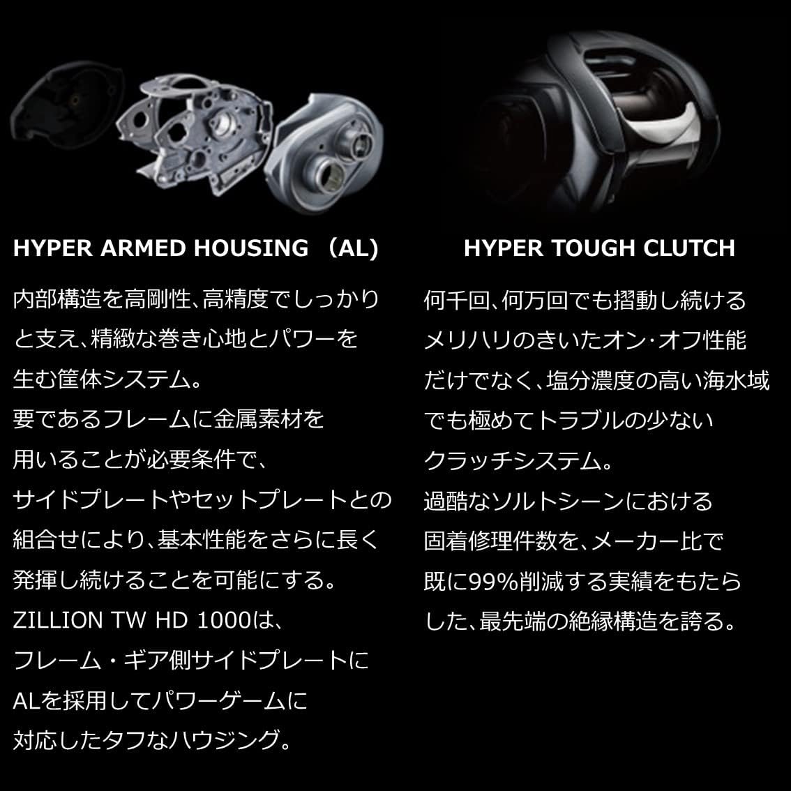 Катушка Daiwa (ДАЙВА) bate 22 Jirion TW HD 1000H/1000HL/1000XH/1000XHL с правым/левым рулевым колесом (модель 2022 года), фото 9