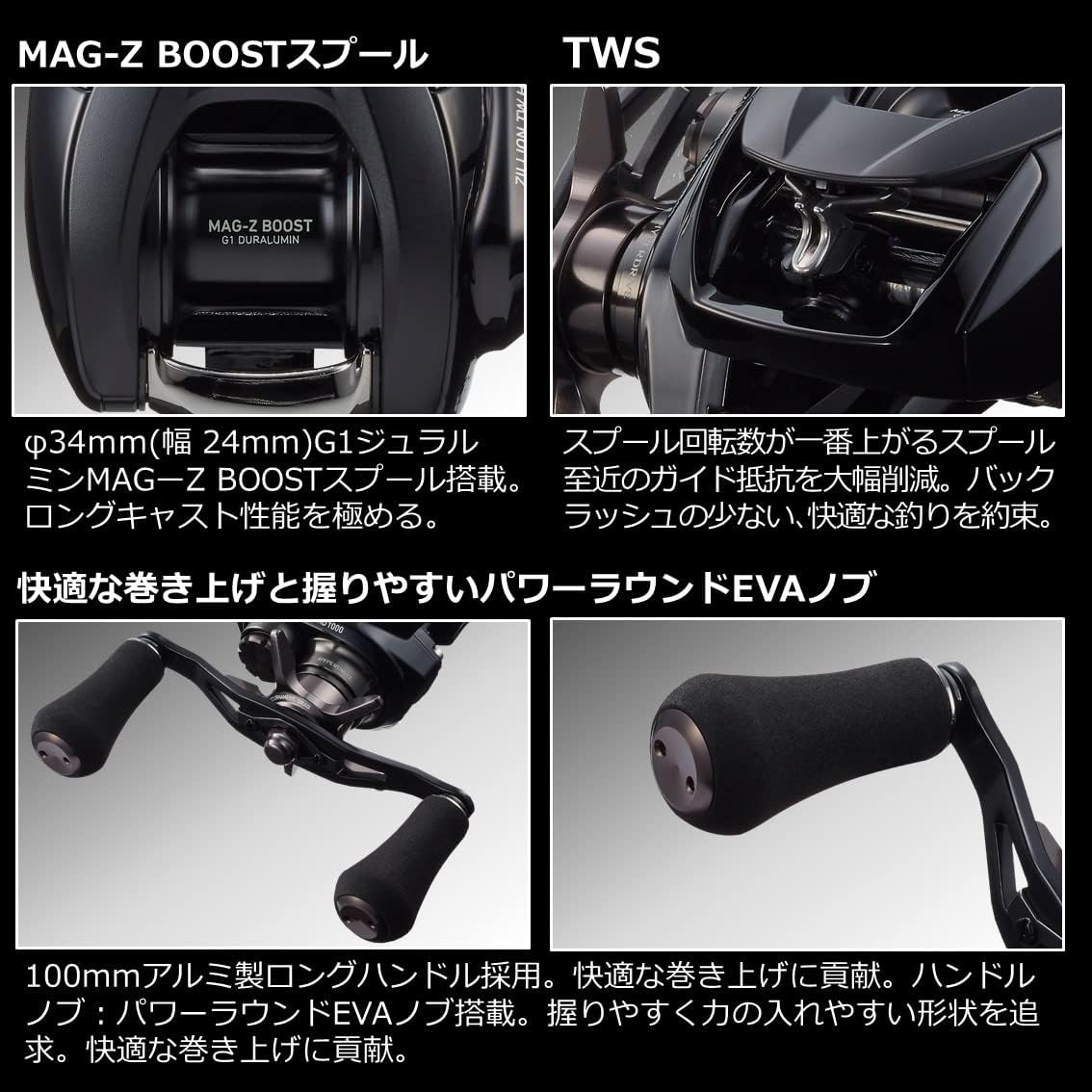 Катушка Daiwa (ДАЙВА) bate 22 Jirion TW HD 1000H/1000HL/1000XH/1000XHL с правым/левым рулевым колесом (модель 2022 года), фото 10