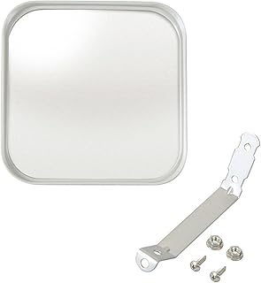 エーモン(amon) 安全計画 ガレージミラー 曲面率450R 約150×150mm 家庭用カーブミラー 6610