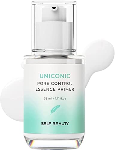 SELFBEAUTY Unicorn Pore Control Essence Primer, 1.1 fl oz (33 ml), Matte, Anti-Glow, Oily Skin, Oil Control, Prevents Breakage, Pore Cover, Korean Cosmetics white