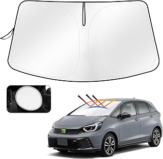 CARTIST フィット GR サンシェード フロントガラス Fit GR1`GR8 2020年2月～現行 車中泊 | 日除け,遮光,UVカット,内装劣化防止,22層アルミ断熱,遮熱構造,車内温度抑制,ジャストフィット,車種専用,ワンタッチ展開,折りたたみ収納,プライバシー保護,オールシーズン対応,ハンドル収納カバー付き,内装パーツ,アクセサリー