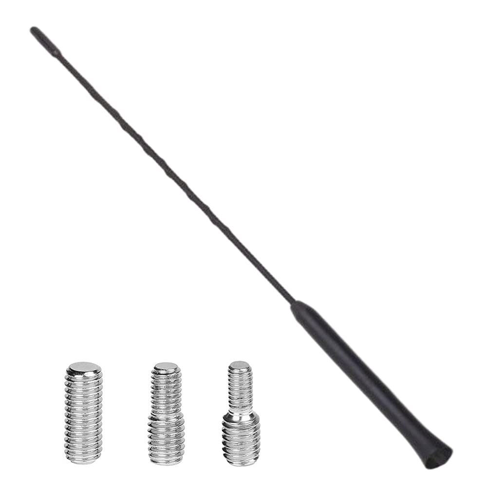 LIKENNY Car Antenna, Short Antenna, Radio Antenna, Carbon Antenna, For Cars, AM/FM Antenna, Black, 4.7 inches (12 cm), Universal, High Sensitivity, 15.7 inches (40 cm) ブラック 40cm
