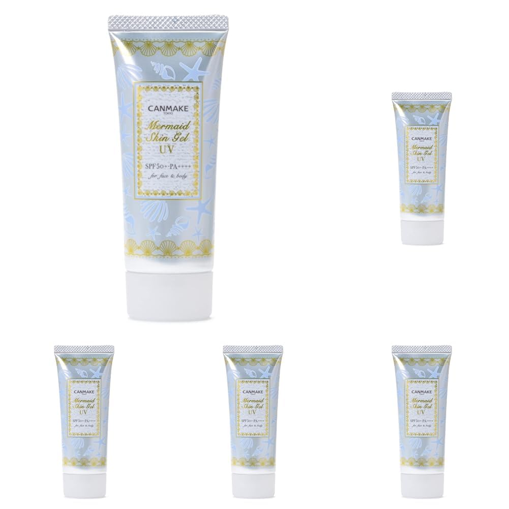 Canmake Mermaid Skin Gel UV02 White 41g Makeup Base 02 White 41g (x5) 02 white 41グラム (x 5)