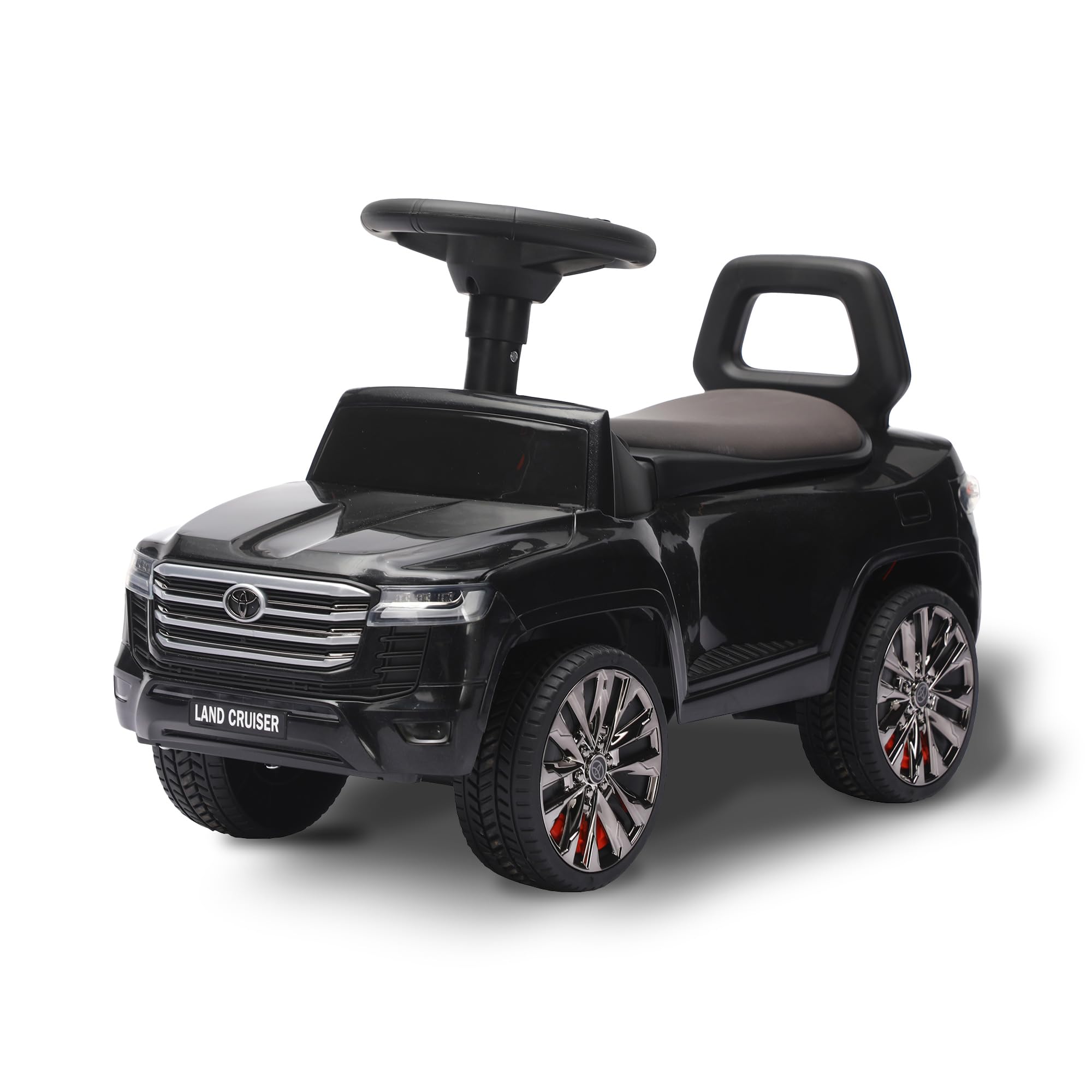 Bee8 Toyota Land Cruiser 300 Black Ride-On Toy Foot Kick Ruckle Toy 3 Years Old Ride On