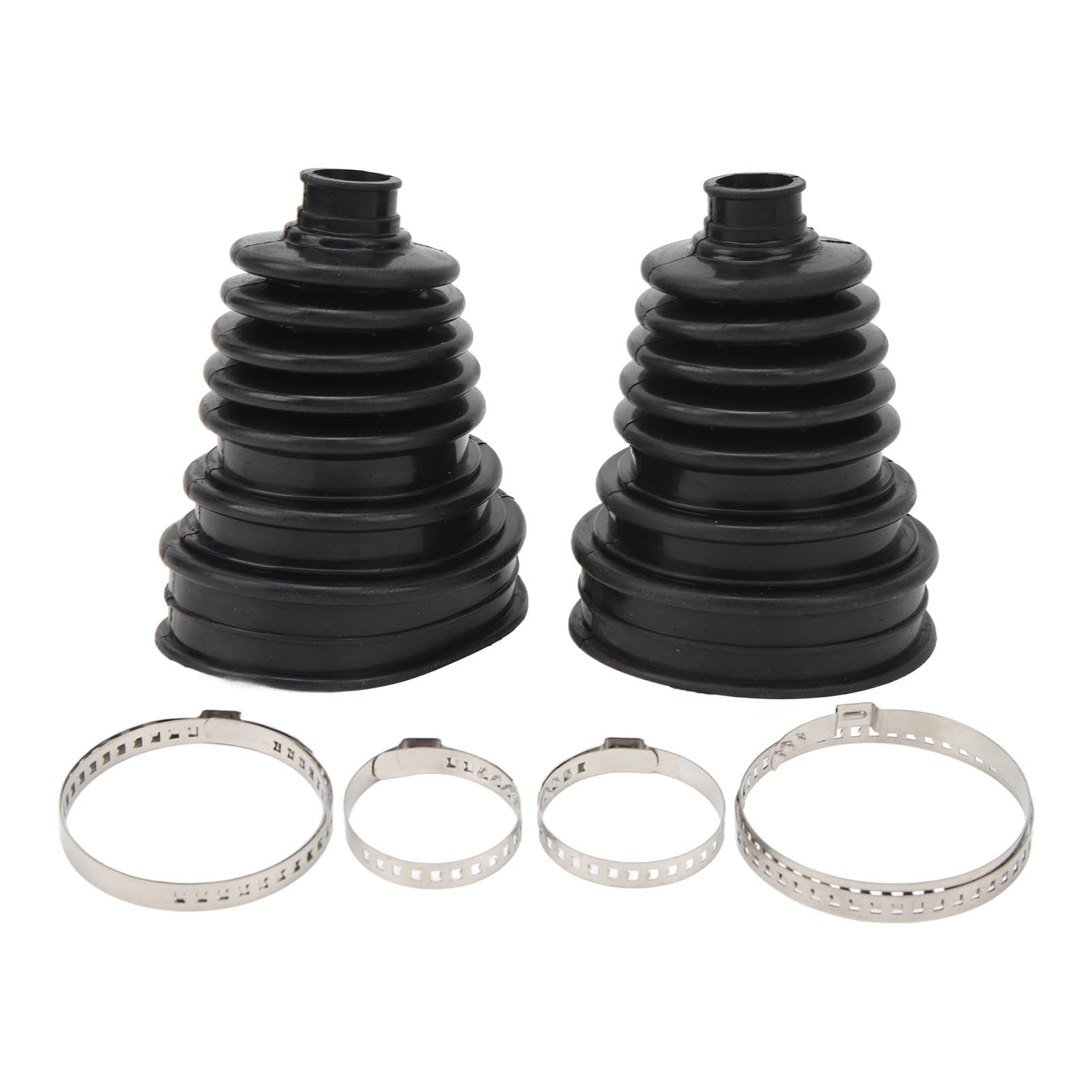 VGEBY CV Joint Boots, Speed Joint Boots, Drive Shaft Boots, Set of 2, Dustproof, Heat Resistant, Silicone, Black, Universal