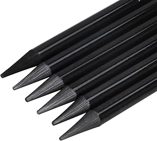 スケッチ用鉛筆 6 本セット グラファイトアートドローイング 木目なし 絵画 シェーディング 全硬度 HB 2B 4B 6B 8B EE ブラック 学校用品 デッサン イラスト 製図 子供 大人 学生用 プレゼント