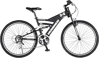 HUMMER(ハマー) フルサスペンション DH2618-E 26インチ マウンテンバイク 極太アルミフレーム Wサスペンション シマノ製18段変速機搭載 強靭なハマーのマウンテンバイク 13174