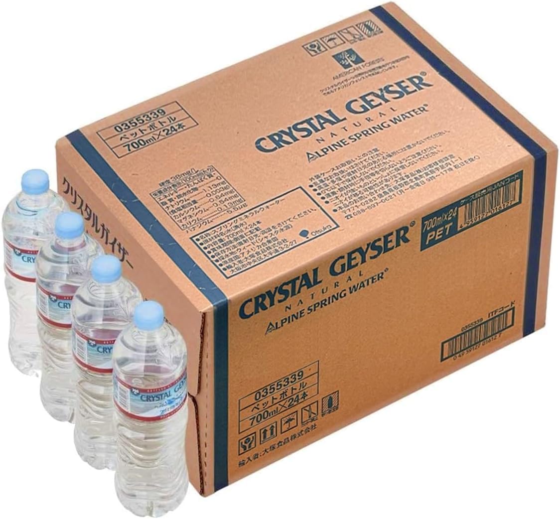 Минеральная вода Crystal Geyser, безвкусная, мягкая, Otsuka Foods, 23,7 жидких унции (700 мл) х 24 бутылки, фото 9
