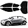 Плотные шторы BLUESEATEC Toyota C-HR 10 серии 50 серии, Утепленные, Конструкция с присоской H28.12, Комплект из 5 Toyota C-HR NGX10 / NGX50 / ZYX11, фото 2