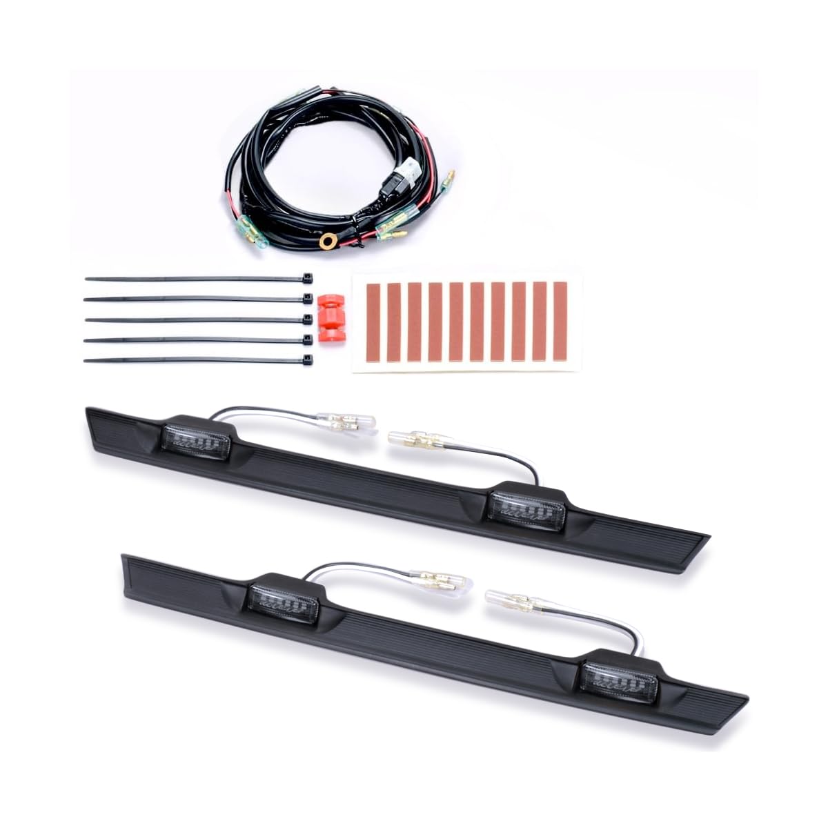 DELICA EXD-05W IPF Grille Marker, Dedicated Design, Perfect Installation, Integrity, Compatible with Car Inspections, Smoke Lens, White Light, Left and Right Set white デリカD5