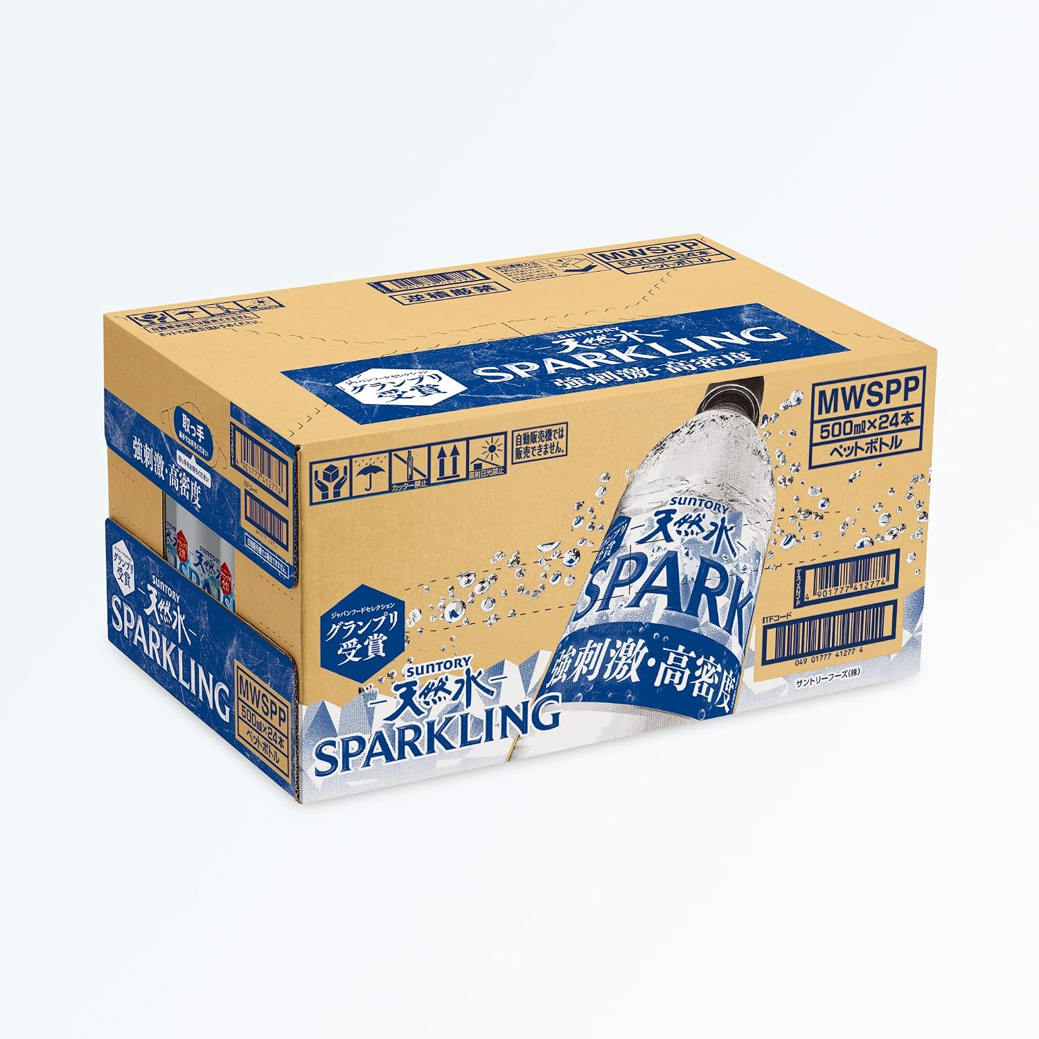 Suntory Sparkling Natural Water, крепкая газированная вода, 16,9 жидких унций (500 мл) х 24 бутылки по 500 мл (х 24 штуки), фото 7