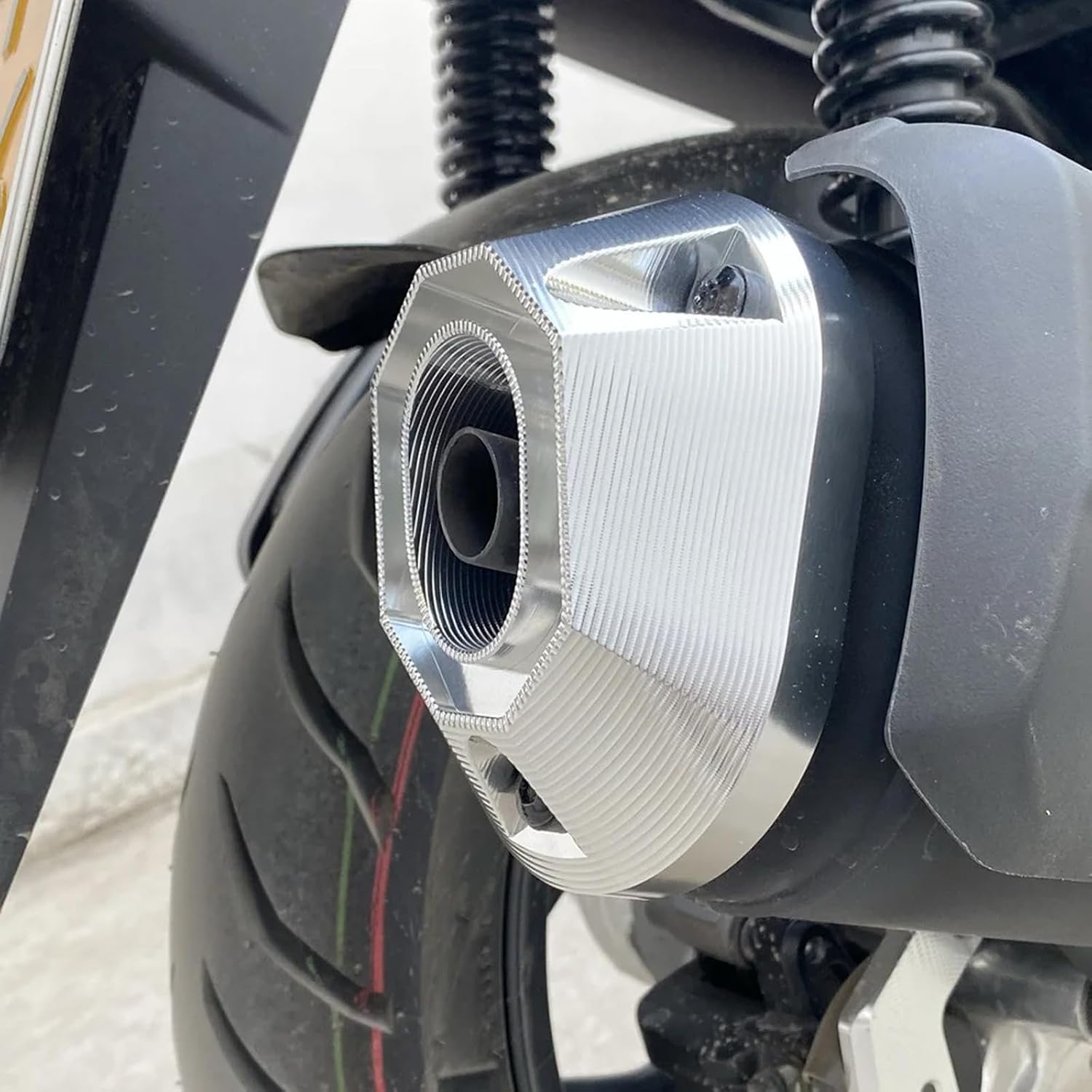 ДЛЯ PCX160 PCX125 PCX150 PCX 125 150 160 2021-2023 2024 2025 2026 Аксессуары Глушитель выхлопной трубы Защитная крышка хвостовика (красный) [Параллельный импорт], фото 4